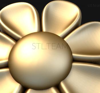 3D модель Цветок с большой серединой (STL)